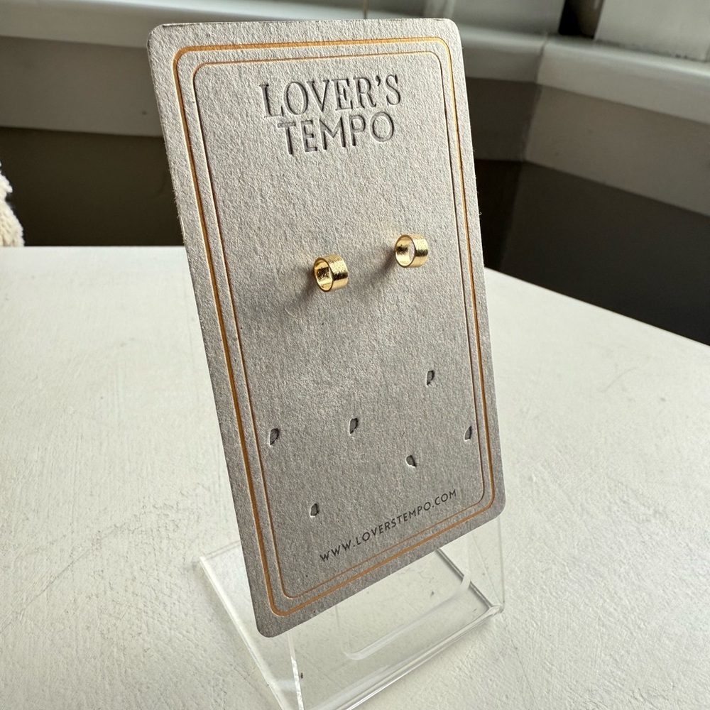 Lover’s Tempo gold loop stud earrings